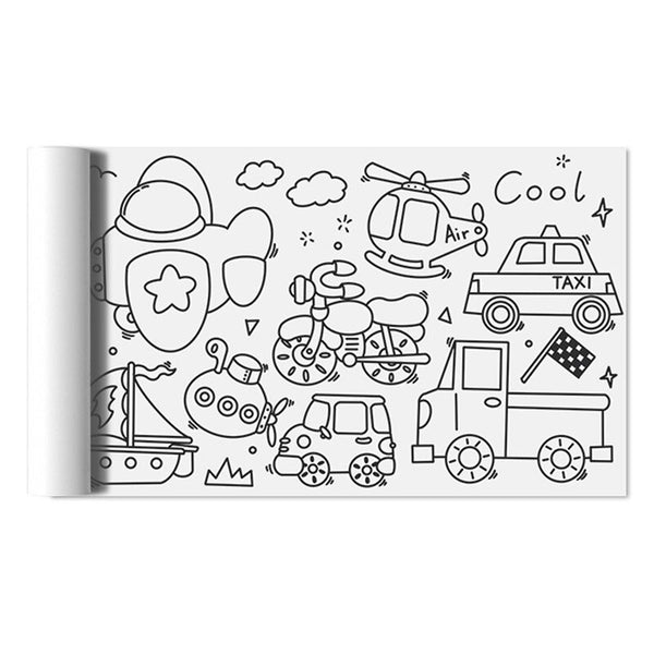 3 Meters High Removable Sticky Childrens Drawing Roll, Coloring