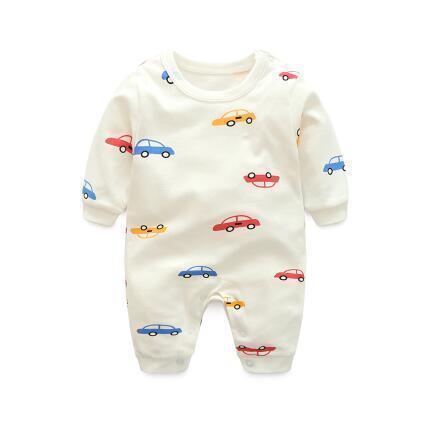 One Piece Jumpsuit Pajamas Car Pajamas - Combination - Kids Clothing 3M - Serene Parents