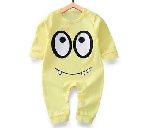 Pajama One Piece Jumpsuit Reasons To Cotton - Yellow Monster Pajamas - Combination - Kids Clothing Yellow monster / 3M - Serene Parents