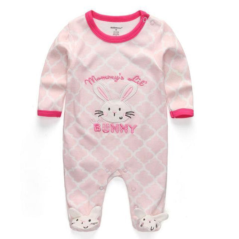 Pink Bunny Suit Pajamas - Combination - Kids Clothing 12M - Serene Parents
