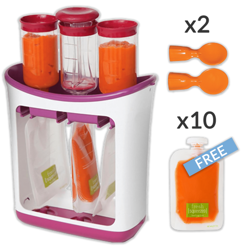 POUCH'EAT - Conditioning Station and Baby Food Maker Conditioning Station and Baby Food Maker Standard - SOLD OUT / + 10 Pouches (Free) - Serene Parents