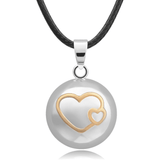 Bola Pregnancy Necklace - Ball and Heart Bola Pregnancy Necklace - Maternity Pendant 30 in (80 cm) - Serene Parents