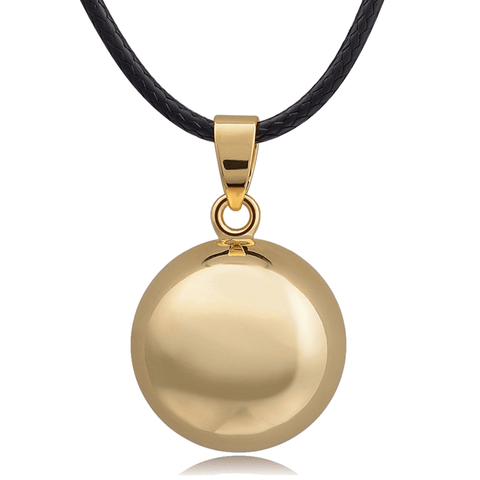 Bola Pregnancy Necklace - Ball - Gold Bola Pregnancy Necklace - Maternity Pendant 30 in (80 cm) - Serene Parents