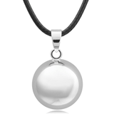 Bola Pregnancy Necklace - Ball - Silver Bola Pregnancy Necklace - Maternity Pendant 30 in (80 cm) - Serene Parents