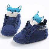 FOXY - Fox Baby Shoes Baby Shoes Blue (almost sold out) / S (4.3" - 11 cm) - Serene Parents