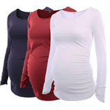 Maternity Tunic Top for Pregnant Women Maternity Tunic Top for Pregnant Women 3 Pack (Blue, Red, White) / S - Serene Parents