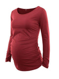 Maternity Tunic Top for Pregnant Women Maternity Tunic Top for Pregnant Women Bordeaux / S - Serene Parents
