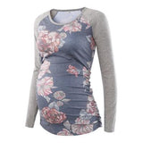 Maternity Tunic Top for Pregnant Women Maternity Tunic Top for Pregnant Women Floral (Pink) - Raglan / S - Serene Parents