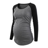 Maternity Tunic Top for Pregnant Women Maternity Tunic Top for Pregnant Women Gray - Raglan / S - Serene Parents