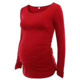 Maternity Tunic Top for Pregnant Women Maternity Tunic Top for Pregnant Women Red / S - Serene Parents