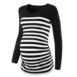 Maternity Tunic Top for Pregnant Women Maternity Tunic Top for Pregnant Women Stripe (Black) / S - Serene Parents