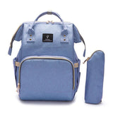 My Baby Bag 2.0 - Multi-function USB Maternity Backpack Maternity Bag Blue - Serene Parents