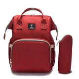 My Baby Bag 2.0 - Multi-function USB Maternity Backpack Maternity Bag Red - Serene Parents