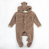 One Piece Jumpsuit Bears Plush Pajamas - Combination - Kids Clothing Brown / 0 to 3 months - Serene Parents