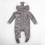 One Piece Jumpsuit Bears Plush Pajamas - Combination - Kids Clothing Grey / 0 to 3 months - Serene Parents