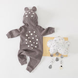 One Piece Jumpsuit Fawn Bambaby Pajamas - Combination - Kids Clothing GREY / 3M - Serene Parents