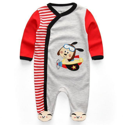 One Piece Jumpsuit Pajamas Driver Pajamas - Combination - Kids Clothing 12M - Serene Parents