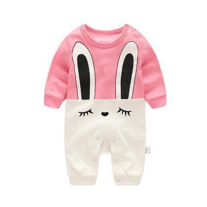 One Piece Jumpsuit Pajamas Pink Bunny Pajamas - Combination - Kids Clothing 3M - Serene Parents