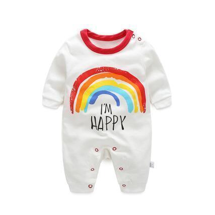 One Piece Jumpsuit Pajamas Rainbow Pajamas - Combination - Kids Clothing 3M - Serene Parents