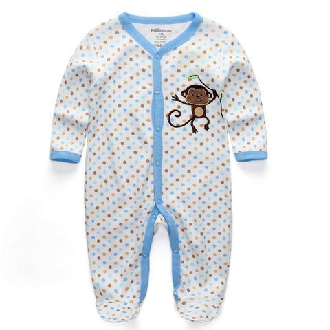 Pajama Monkey Suit Pajamas - Combination - Kids Clothing 12M - Serene Parents