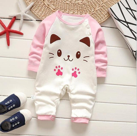 Pajama One Piece Jumpsuit Reasons To Cotton - Kitten Pajamas - Combination - Kids Clothing Kitten / 3M - Serene Parents