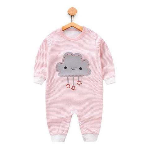 Pajama One Piece Jumpsuit Reasons To Cotton - Starred Cloud Pajamas - Combination - Kids Clothing cloud Starred / 3M - Serene Parents
