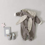 Rabbit Buby One Piece Jumpsuit Pajamas - Combination - Kids Clothing GREY / 0 to 3 months - Serene Parents